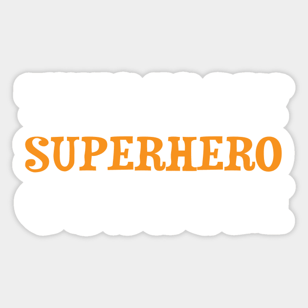 This Is My Superhero Costume Funny Halloween Men Women Sticker by TrendyStitch